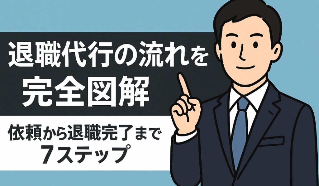 退職代行の流れを完全図解依頼から退職完了まで7ステップ