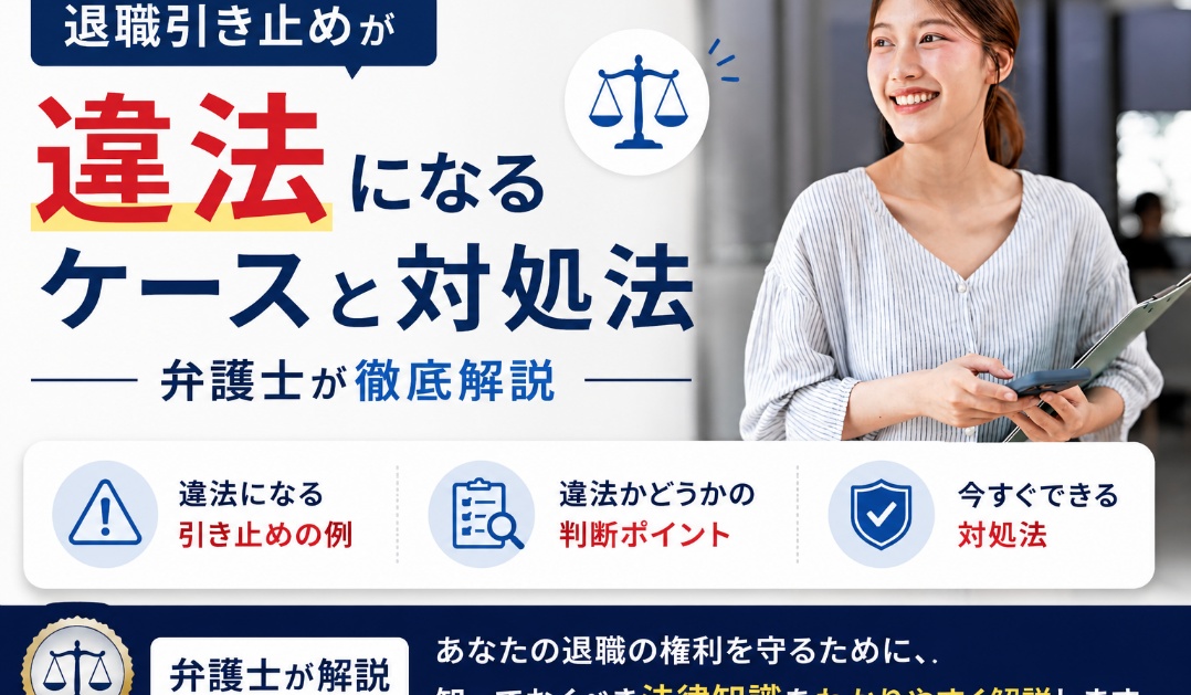 退職引き止めが違法になるケースと対処法|弁護士が徹底解説